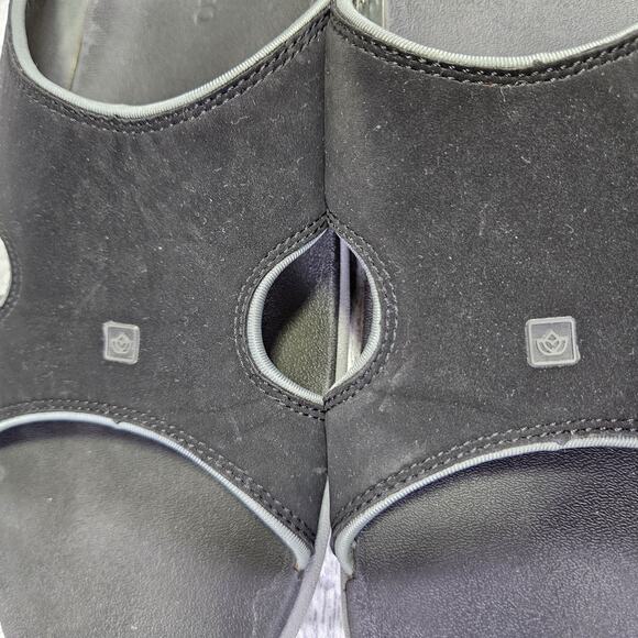 Spenco Kholo Mens 13 Orthotic Slides Sandals Slip On Black Arch Support Carbon - Picture 9 of 16